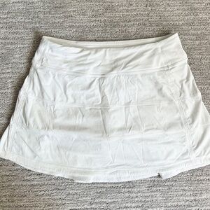 Lululemon Pace Rival Mid-Rise Tennis Skirt - Size 4 White
